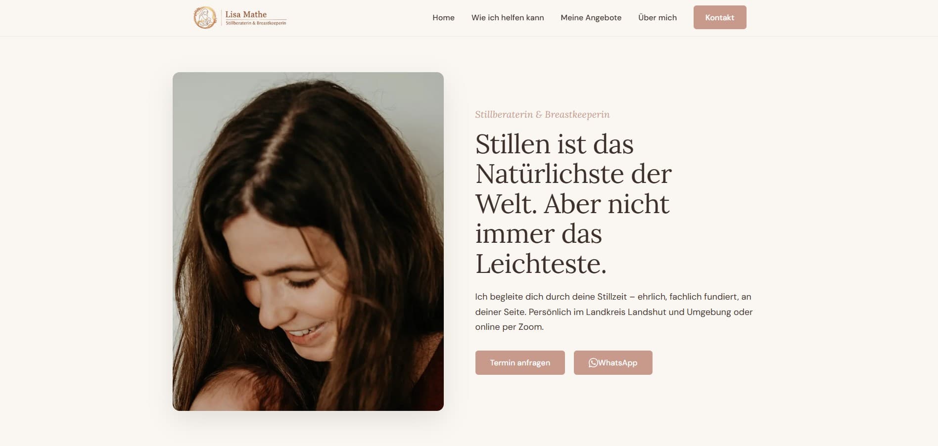 Screenshot lisamathe.de